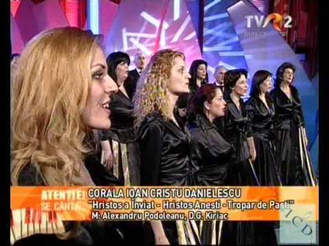 Corala "Danielescu" - Miniconcert de Pasti 2010 - TVR2 - "Atentie, se canta !" - Partea I