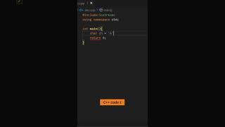 C++ Program For char to int Conversion || #coding #shorts