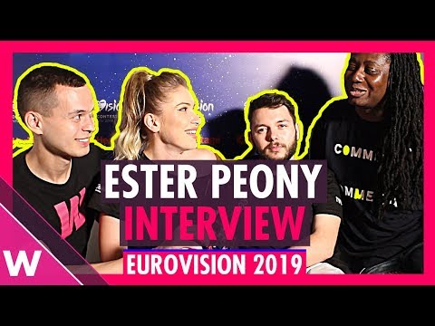 Ester Peony (Romania) Interview @ Eurovision 2019 first rehearsal