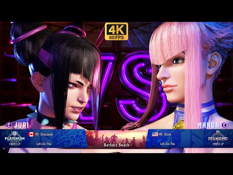 SF6 🔥 DRACONOIR (JURI) Vs IDOM (MANON) 🔥 4K ACTION 🔥 STREET FIGHTER 6