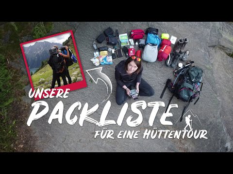 Packing list & equipment for hut hikes | Alpine crossing dream trail Munich – Venice