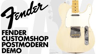 Video thumbnail for Fender Custom shop Postmodern Telecaster Fender Custom Shop Demo Review by GAK