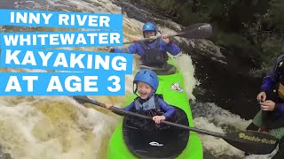 preview picture of video 'Youngest kid ever to kayak the Inny river'