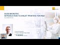 The basics of functional inkjet printing