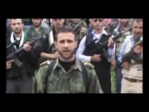 بيان يلقيه الملازم أول فايز العبد الله عن كتيبة علي بن أبي طالب العاملة في ريف حمص