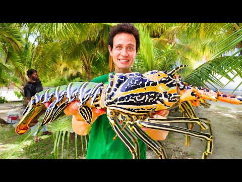 Eating Giant Rock Lobster!! Why This REMOTE ISLAND is Food Paradise!!