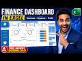 Finance Dashboard In Excel Complete Financial Reporting Dashboard Tutorial