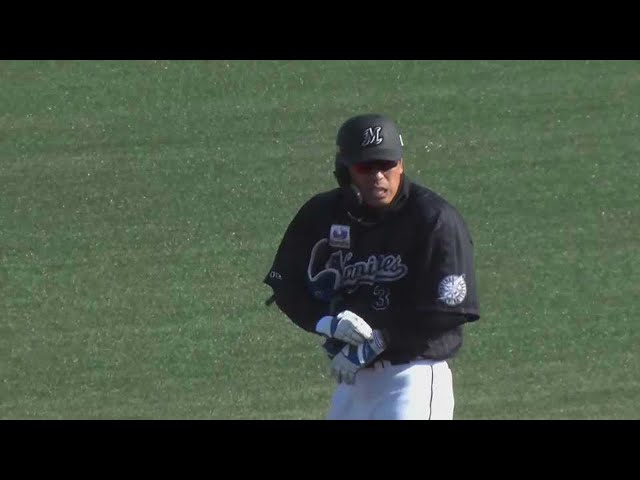 【ファーム】マリーンズ・角中勝也 ノーステップ打法でタイムリー2ベースヒットを放つ!! 2022年4月8日  東北楽天ゴールデンイーグルス 対 千葉ロッテマリーンズ