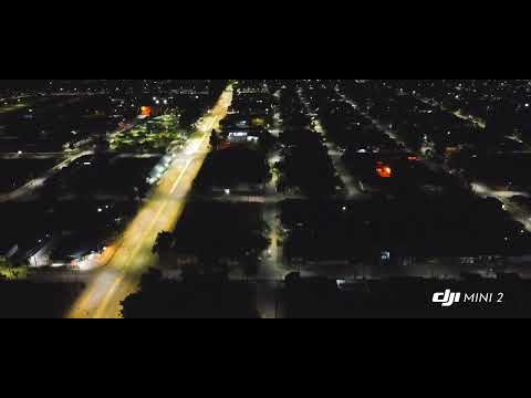 🌙 Una noche sobre Aguilares, vista desde Av. Mitre, Tucumán 🇦🇷 | Vista aérea con DJI Mini 2