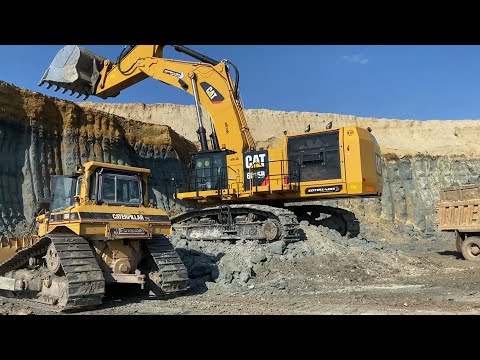 Caterpillar 6015B Excavator Loading Trucks With Two Passes - Sotiriadis Mining Works