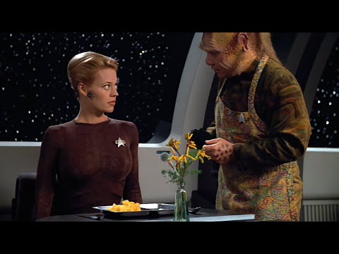Seven of Nine learns to eat | HD Upscaling | Video Enhance AI | Star Trek: Voyager - The Raven