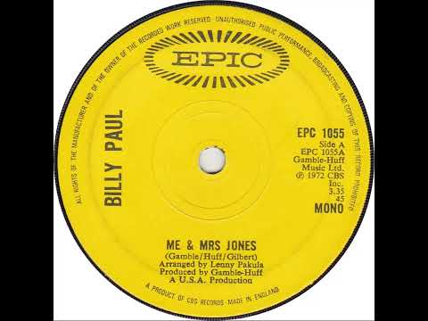 UK New Entry 1973 (8) Billy Paul - Me And Mrs Jones