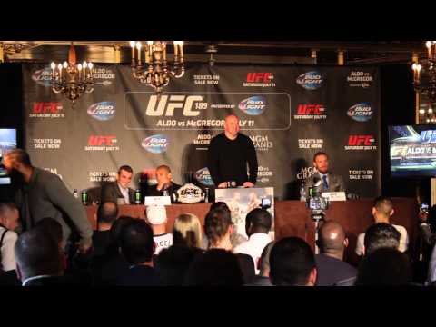 Conor McGregor vs Jose Aldo UFC 189 World Tour Press Conference London Highlights