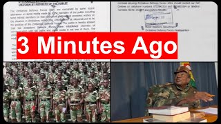 Live. INZWAI Zvataurwa neMilitary About Geza Revolution. The Situation Has Reached Another Level