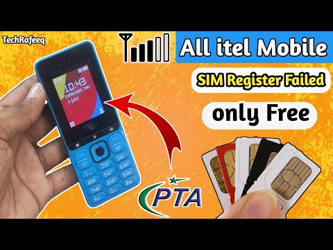 All keypad Itel Mobile SIM Registration Failed Solution 100%Working Free Fix SIM Network PTA👍