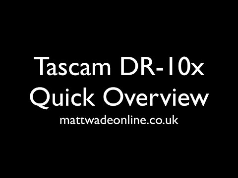 Immagine TASCAM DR-10X Mini Portable Recorder with XLR Female Attachment 2015 - Present - Black - 17