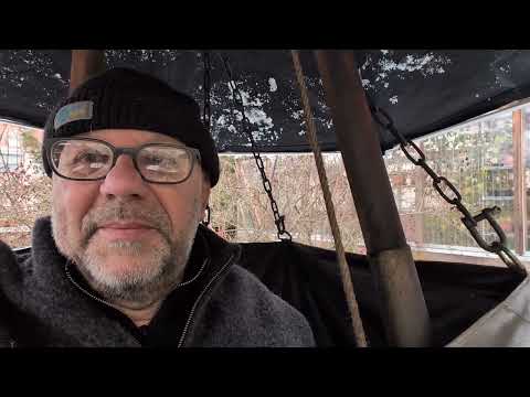 Eine neue Abdeckplane für die Jurte im Hof - Jurtenland