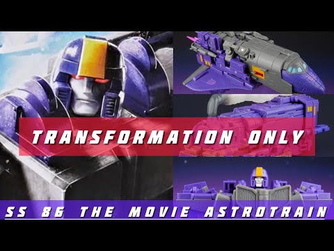 Transformation ONLY! Transformers Studio Series 86 The Movie leader class Triple changer Astrotrain