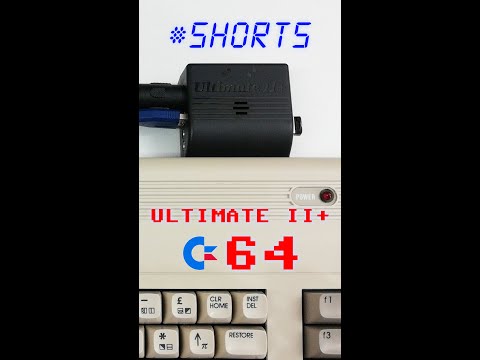 Ultimate II +, Commodore 64 expansion! Let's load and play the PacLand videogame! #shorts