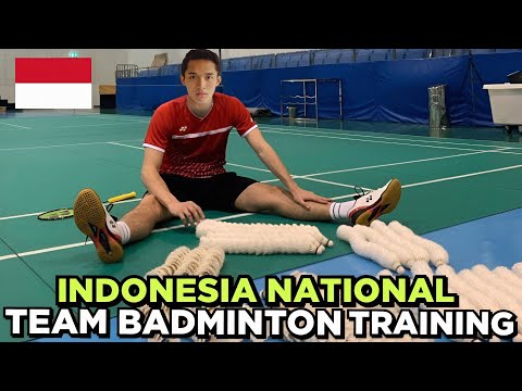 Indonesia National Team Badminton Training and Practice