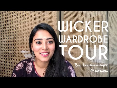Wicker Wardrobe Tour || By Kiranmayee Madupu || Decor Series