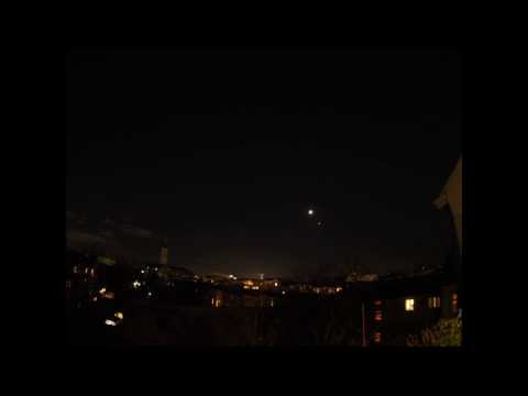 Zeitraffer Mond zwischen Venus und Mars am 02.01.2017