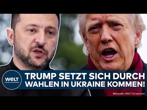 KRIEG IN UKRAINE: Donnerschlag! Selenskyj gibt wegen Trump nach! Wahlen trotz Kriegsrecht möglich