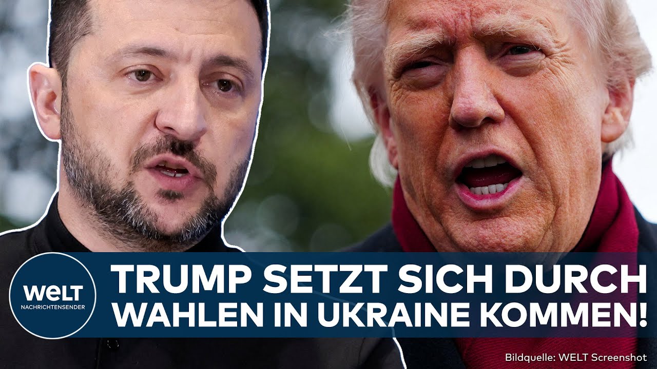 KRIEG IN UKRAINE: Donnerschlag! Selenskyj gibt wegen Trump nach! Wahlen trotz Kriegsrecht möglich