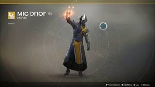 Destiny 2 "Mic Drop" Exotic Emote from Season 2 (PS4, Xbox One, PC)