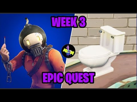 Destroy Toilets in Fortnite - Season 5 Week 3
