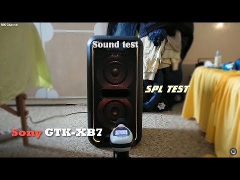 Sony GTK-XB7 - Sound test + SPL test