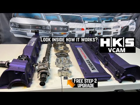 Full look inside the HKS VCAM system on RB26dett How does VTC variable valve timing work