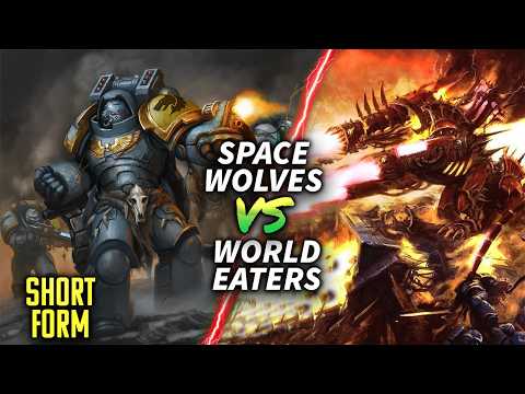 Space Wolves vs World Eaters RBF76 #warhammer40k  #battlereport