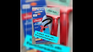 LOHNT SICH EIN FENSTERSAUGER ???DER TEST MIT DEM VILEDA SAUGER ZUM SCHNÄPPCHENPREIS #FENSTERPUTZEN