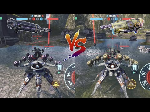 [WR] Shredder VS Cudgel - Comparison (6x Light Weapons) | Dagon Gameplay - War Robots Test Server