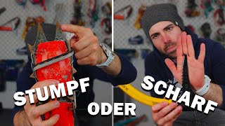 Steigeisen & Pickel schleifen und pflegen - wie geht das?