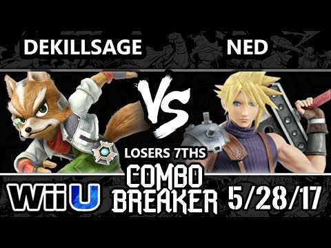 Combo Breaker 2017 Smash 4 - CRB | dekillsage (Fox) vs Ned (Cloud) - WiiU Losers 7ths