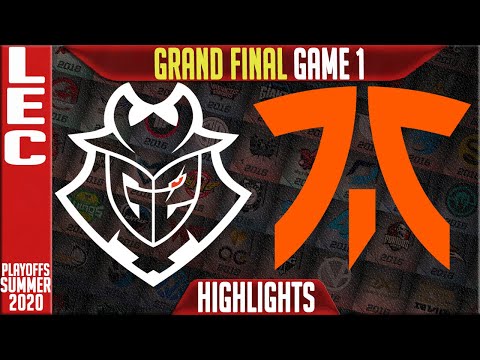 G2 vs FNC Highlights Game 1 | LEC GRAND FINAL Playoffs Summer 2020 | G2 vs FNC G1