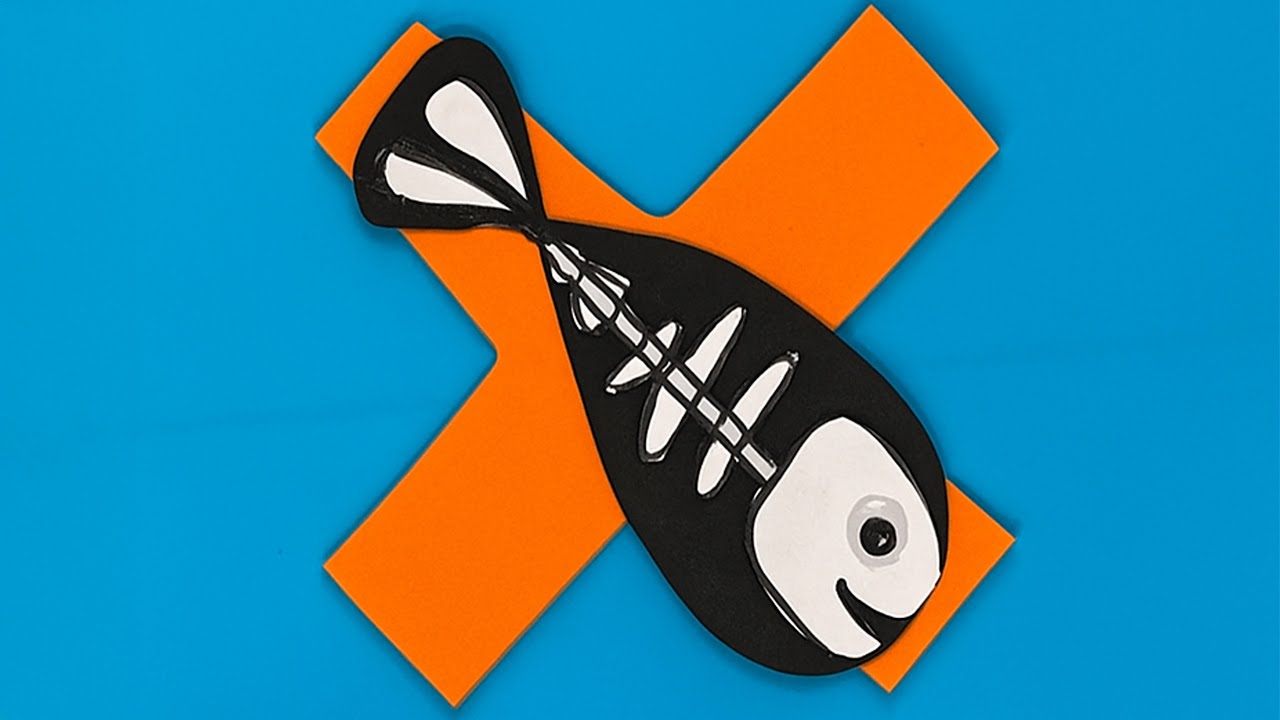 DIY Letter X Craft | X is for X-ray Fish Alphabet Craft for Kids #diy #craft #craftyfun #kids