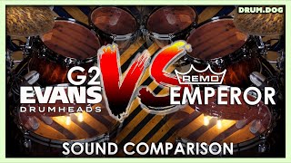 Video thumbnail for Evans G2 vs. Remo Emperor - Tom Head Sound Comparison! by DRUM.DOG