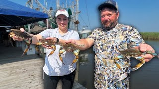 Visiting a FRESH SEAFOOD MARKET on the Bayou and Cooking STUFFED CRAB