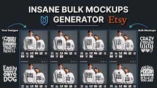 How To Auto-Create POD Mockups At Scale | MyDesigns Bulk Generator (Huge Time Saver!)