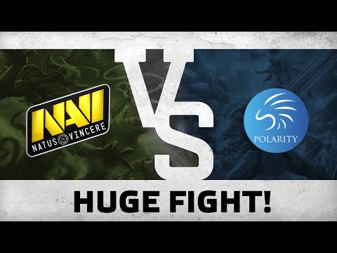 Watch first: Huge fight! by Na`Vi vs Polarity @ ESL One Frankfurt 2016