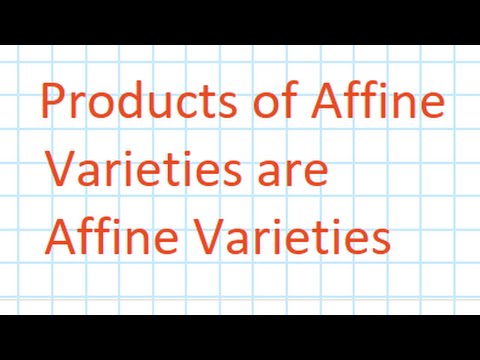 Products of Affine Varieties are Affine Varieties | THESUBNASH - Jeden Tag ein neues Mathevideo