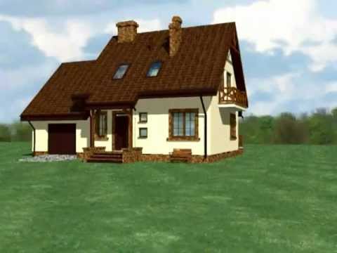 Projekt domu U10L - 90m2