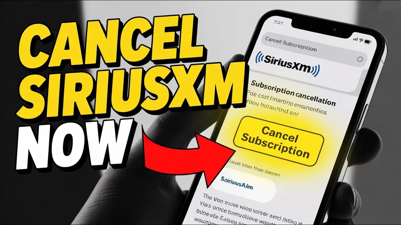 How to Cancel a SiriusXM Subscription - Quick Tutorial