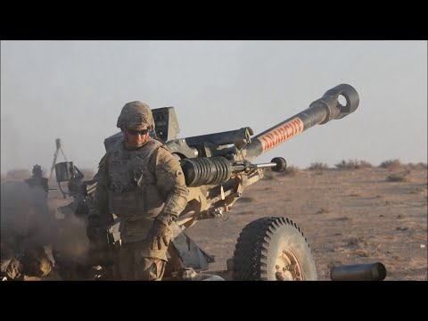 U.S. Artillery Receives a Call-for-Fire Mission - African Lion 2022