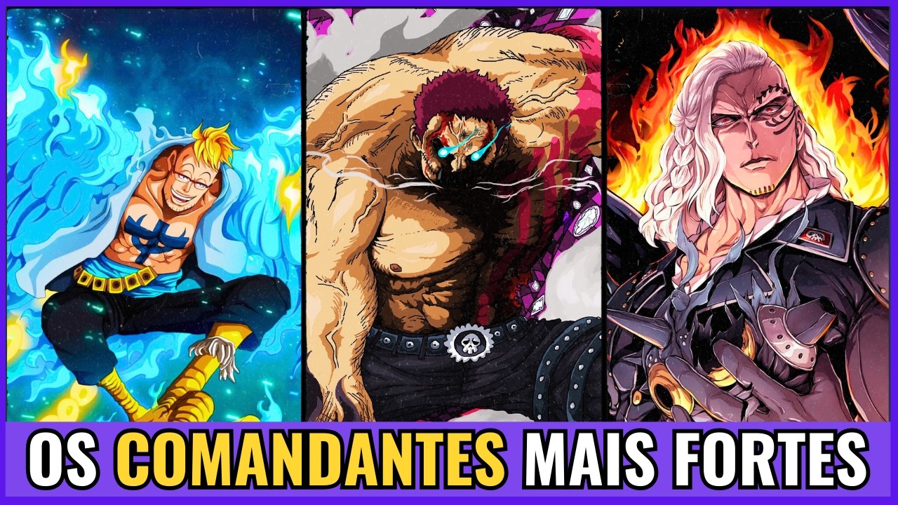OS 10 COMANDANTES DE YONKOU MAIS FORTES DE ONE PIECE