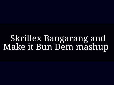Skrillex Bangarang and Make it Bun Dem Mashup
