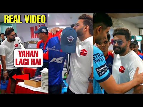 Rishabh Pant sad and emotional after meeting his team members in DC dressing room | DCvsGT 2023